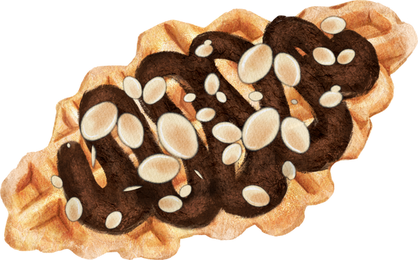 Croffle Nutella Almond