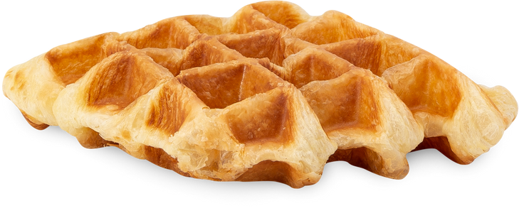 Croissant Waffle cutout, Png file