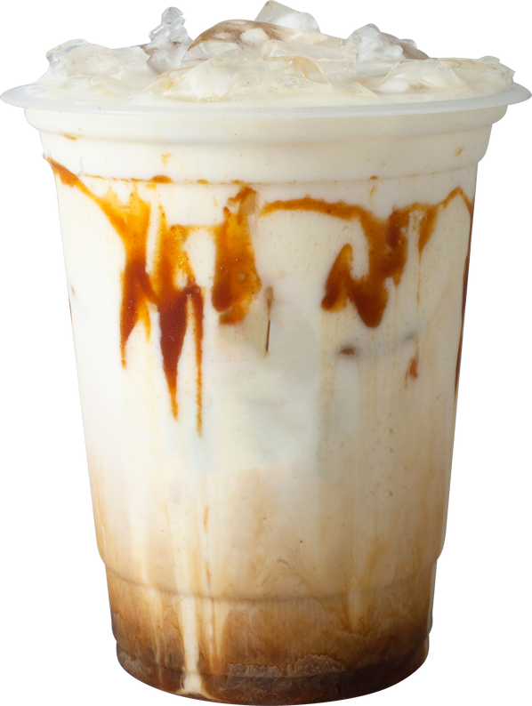 Iced Caramel Coffee in Takeaway Cup